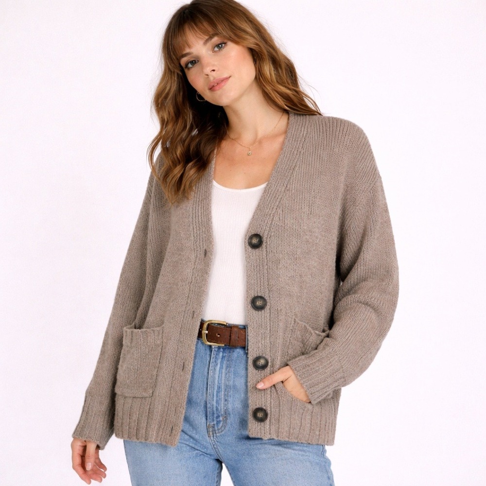 Gypsy Cloud Cardigan Sweater Size M Chunky Oversized Boho Cottagecore Farmhouse